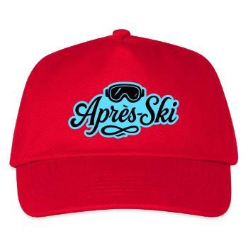 Apres Ski Skibrille Piste - Kinder Basecap - Rot - Vorne