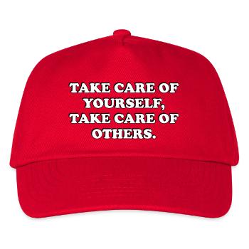 Self-Care Quote - Kids’ Baseball Cap - red - Front