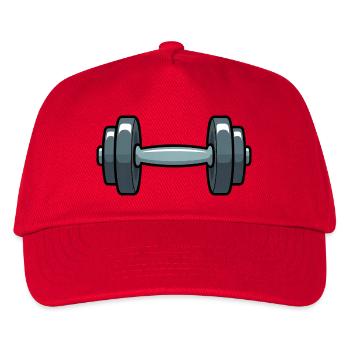 Dumbbell Comic - Kids’ Baseball Cap - red - Front