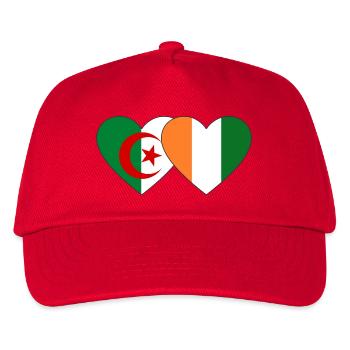 Algeria Ivory Coast Flag Heart - Kids’ Baseball Cap - red - Front