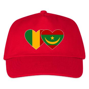 Mali_Mauretanien_Flagge_Herz - Casquette de baseball Enfant - rouge - Devant