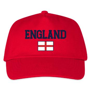 T-shirt d’identité du drapeau anglais - Casquette de baseball Enfant - rouge - Devant