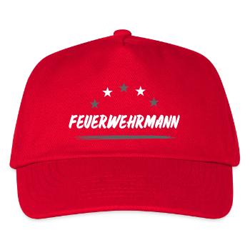 Feuerwehrmann Feuerwehr - Kinder Basecap - Rot - Vorne