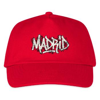 Madrid Graffiti Hip Hop - Kinder Basecap - Rot - Vorne