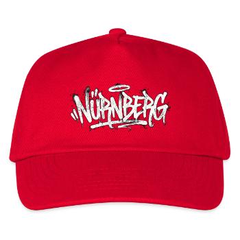 Nürnberg Graffiti Handschrift Tag - Kinder Basecap - Rot - Vorne