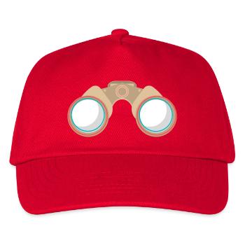 Fernglas  - Kinder Basecap - Rot - Vorne