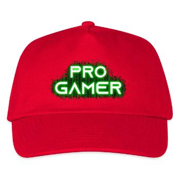Pro Gamer Design für Esport Skill Wettbewerb - Kinder Basecap - Rot - Vorne