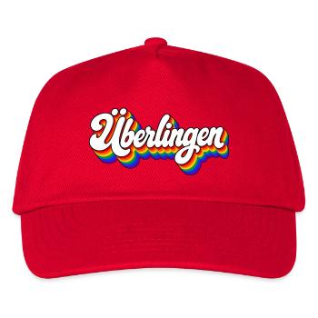 Überlingen - Bodensee - Deutschland - Germany - Kinder Basecap - Rot - Vorne