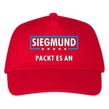 SIEGMUND - Kinder Basecap - Rot - Vorne
