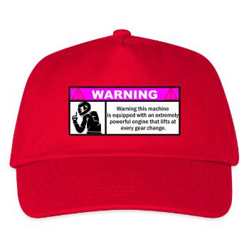 Warnung - Kinder Basecap - Rot - Vorne