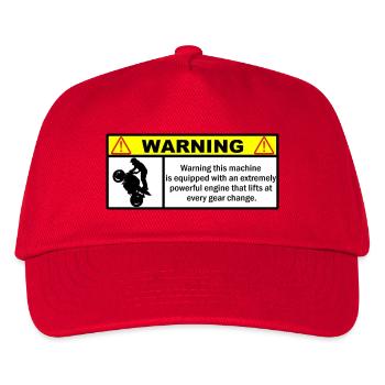 Savvy Rider, Unleashed Motorcycle - Kids’ Baseball Cap - red - Front