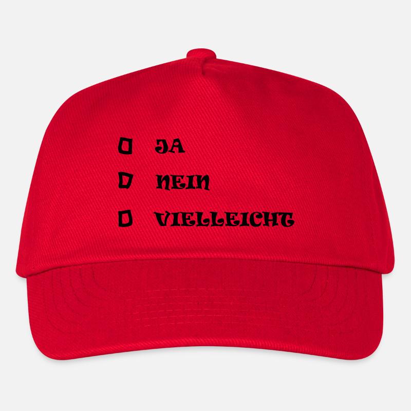 ja nein vielleicht - Kinder Basecap - Rot