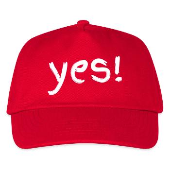 Yes! - Kinder Basecap - Rot - Vorne