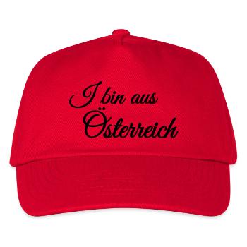 I bin aus Österreich - Kinder Basecap - Rot - Vorne