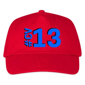 CV13-KARTON - Kinder Basecap - Rot - Vorne