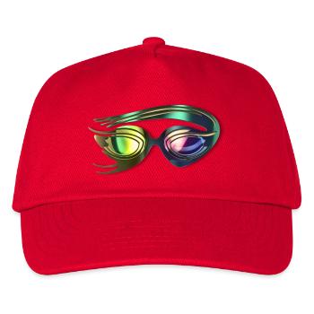 Stylish swimming goggles - Kids’ Baseball Cap - red - Front