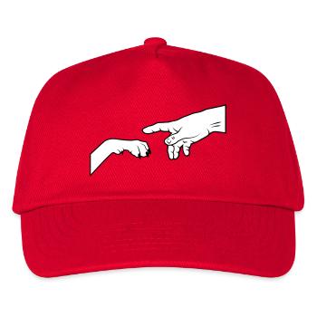 Dog Paw - Give Paw - Kids’ Baseball Cap - red - Front