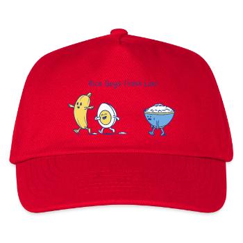 Breakfast Race - Kids’ Baseball Cap - red - Front