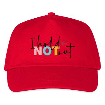 I hold that not out - Kinder Basecap - Rot - Vorne