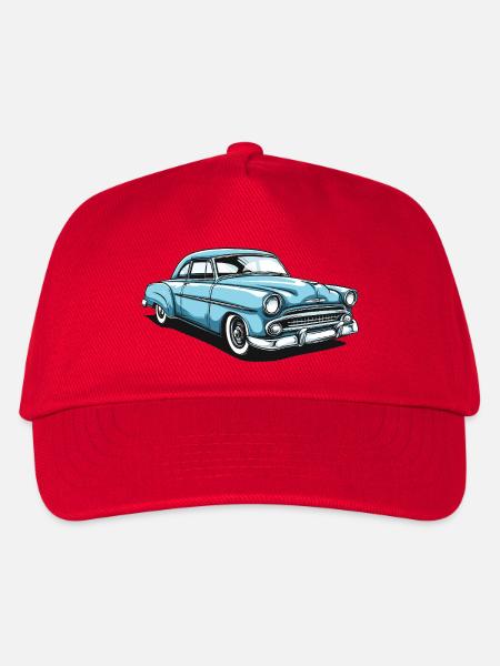 Nostalgisches Retro-Auto Design - Kinder Basecap - Rot