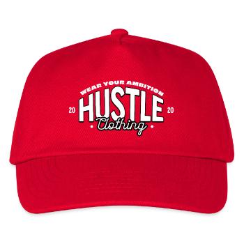 Hustle Attitude Logo Print - Kids’ Baseball Cap - red - Front