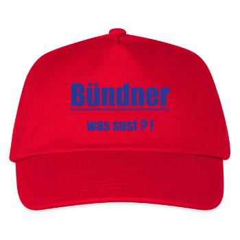 Grisons Quoi ?! - Casquette de baseball Enfant - rouge - Devant