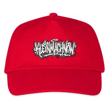 Kleinmachnow Berlin Graffiti Oldschool Hip Hop - Kinder Basecap - Rot - Vorne