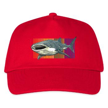 Whale Shark Rhincodon typus - Kids’ Baseball Cap - red - Front