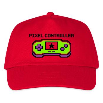 Pixel Controller Logo Graphic - Kids’ Baseball Cap - red - Front