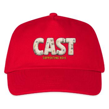 CAST – Cast Supporting Role - Kids’ Baseball Cap - red - Front