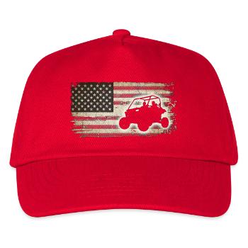 Rugged Flag Offroad-Flucht - Kinder Basecap - Rot - Vorne
