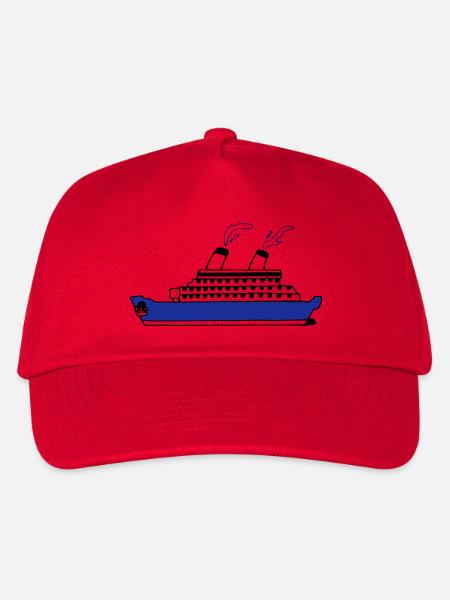 Schiff - Kinder Basecap - Rot
