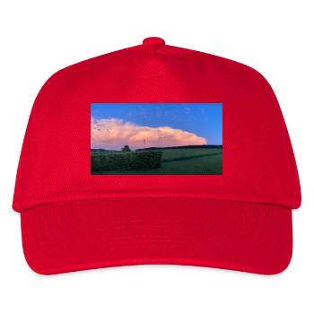 Cloud image - Kids’ Baseball Cap - red - Front