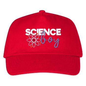 Science Boy - Kids’ Baseball Cap - red - Front