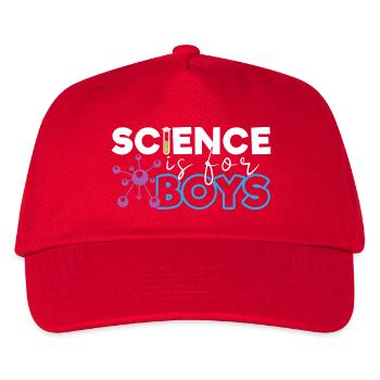 Science is for Boys - Kids’ Baseball Cap - red - Front