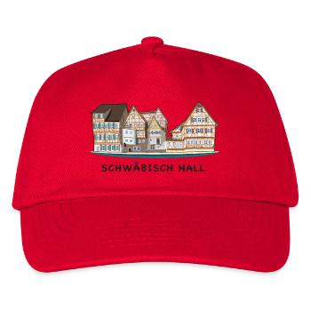 Schwäbisch Hall, Southern Germany, Drawing - Kids’ Baseball Cap - red - Front