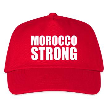 Morocco strong - Kinder Basecap - Rot - Vorne