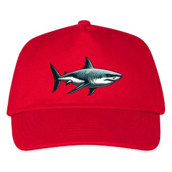 Great white shark - Kids’ Baseball Cap - red - Front