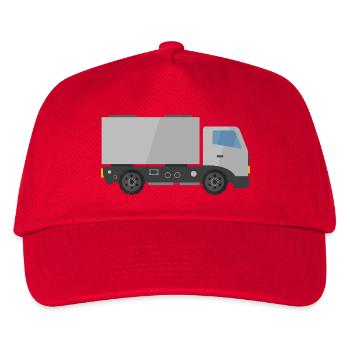 Delivery truck - Kids’ Baseball Cap - red - Front