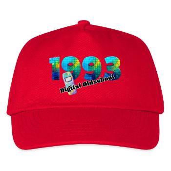 1993 – Digital Oldschool Design - Kinder Basecap - Rot - Vorne