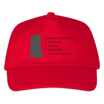 Politische Karriere: Kreissaal Hörsaal - Kinder Basecap - Rot - Vorne