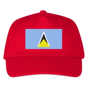 Saint Lucia Caribbean flag - Kids’ Baseball Cap - red - Front