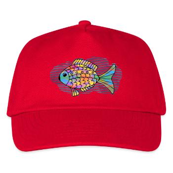 fish - Kids’ Baseball Cap - red - Front