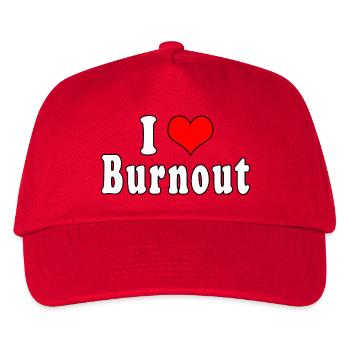 J’adore l’épuisement - Casquette de baseball Enfant - rouge - Devant