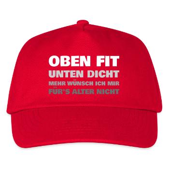 Fit at the top, tight at the bottom, more I wish for age - Kids’ Baseball Cap - red - Front