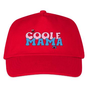Coole Mama  - Kinder Basecap - Rot - Vorne