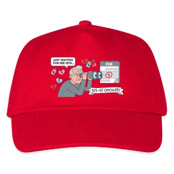 Attendre 15 ans - Casquette de baseball Enfant - rouge - Devant