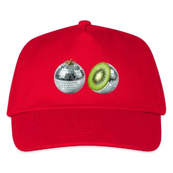 Balle Miroir Disco Kiwi - Casquette de baseball Enfant - rouge - Devant