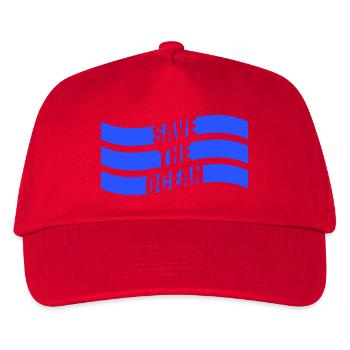 Save The Ocean Ocean Activism Environment Statement - Kids’ Baseball Cap - red - Front