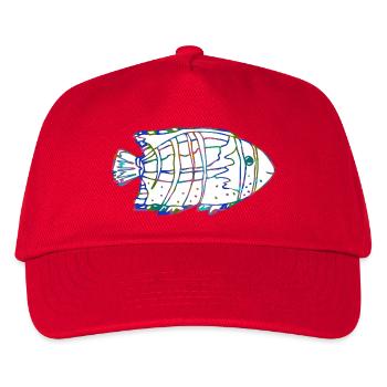 fish - Kids’ Baseball Cap - red - Front